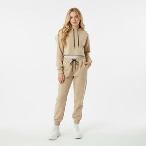 Beige Jogger Pants